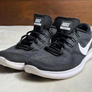 Nike Free RN Women's Size 8.5 Running Shoes Black White 880840-001
